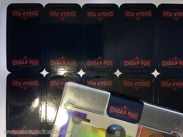 Branded Stickers for Trading Card Cases